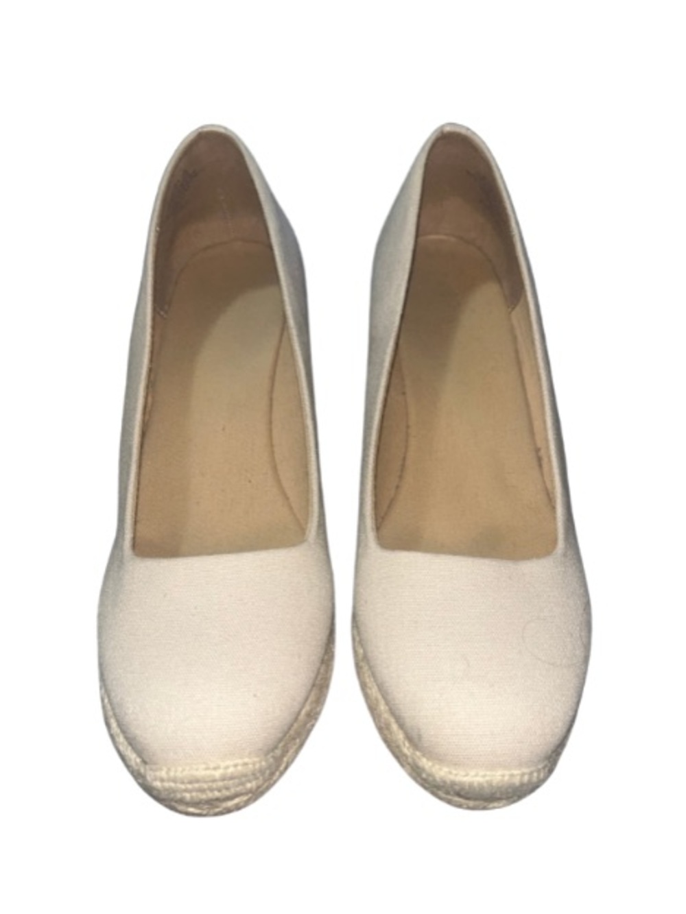 J.Crew Seville Canvas
Espadrille Wedges - Beige - Size 9.5